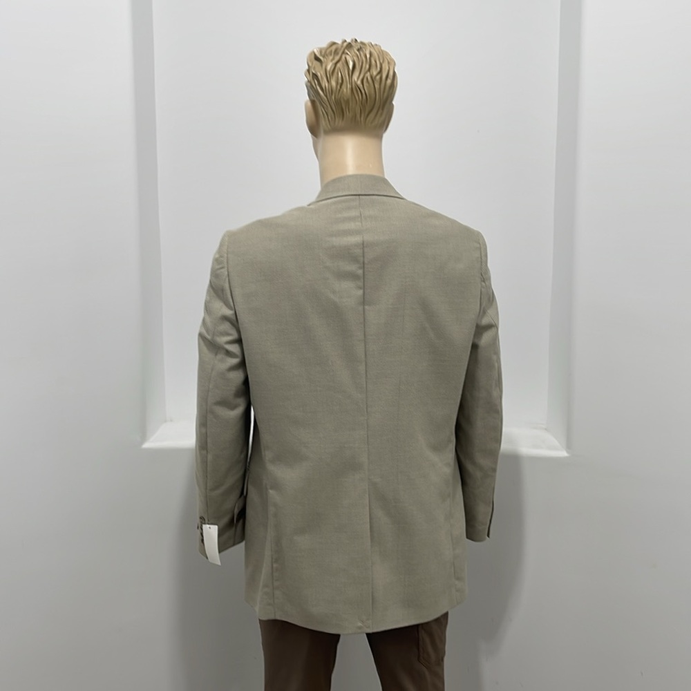 Kenneth Morton Men’s Sport Coat / Blazer Tan Two Buttons One Vent Size Various - Picture 2 of 15